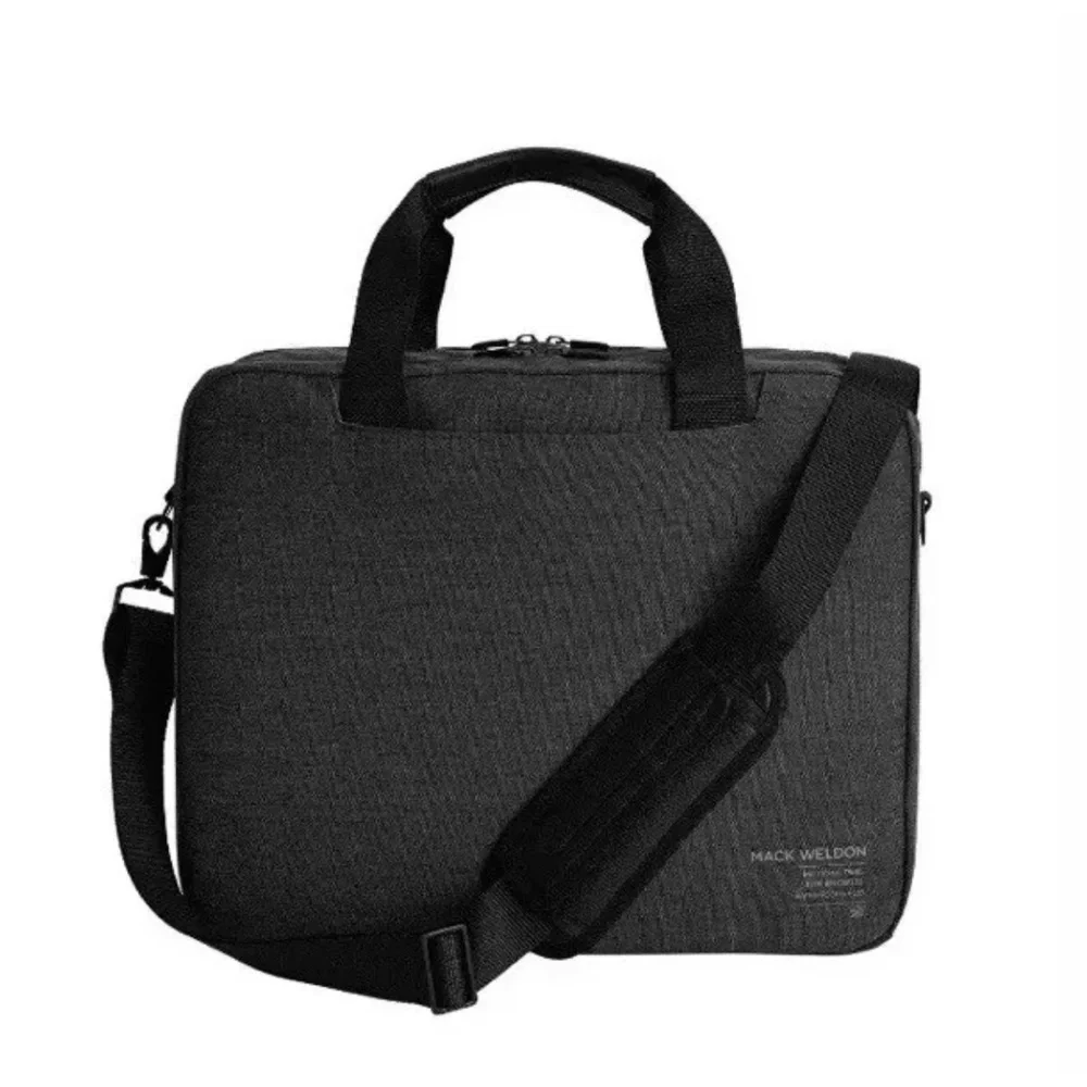 Mack Weldon Heather Navy Blue Ion Briefcase
